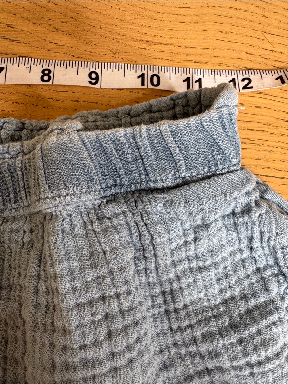 GAP Kids Light Blue Gauze Elastic Waist Athletic Shorts - Picture 6 of 7
